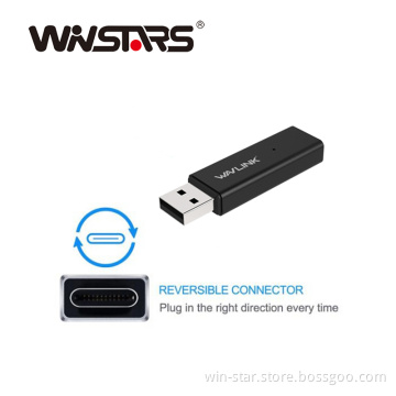 Aluminum USB Type-A Male to Type-C Female